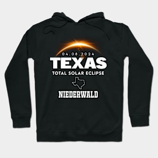 Total Solar Eclipse 2024 Niederwald Texas Hoodie